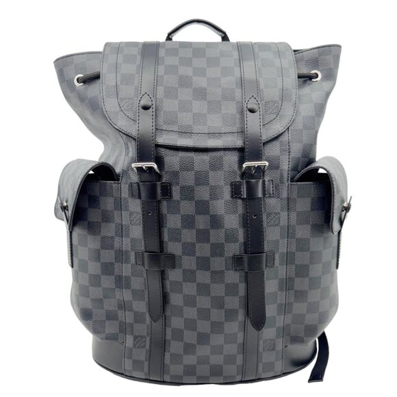 Louis Vuitton  Christopher PM Damier Graphite Backpack Bag Black - Picture 1 of 13
